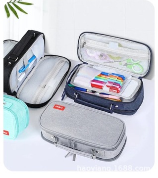 Складной большой школьный пенал, пенал большой емкости, канцелярские принадлежности