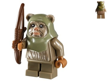 Unikat LEGO Star Wars - Ewok Warrior + łuk ! 10236 sw0508