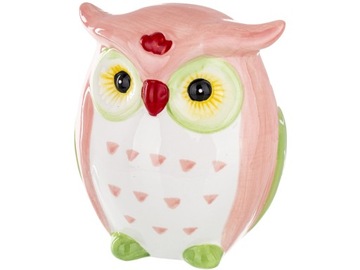 NA PREZENT Ceramiczna Skarbonka 15 x 13 x 10,5 cm - figurka SOWA