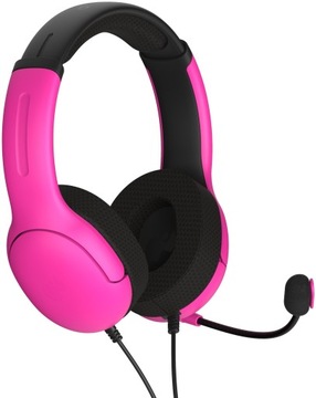 PDP PS5 / PS4 Słuchawki przewodowe Airlite różowe
