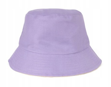 Kapelusz Bucket Hat Rybacki Dwustronny Damski Młodzieżowy Bawełniany 58