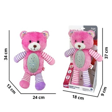 СПАЛЬНАЯ КРОВАТЬ BEAR CODDLE PROJEKOR 2в1 РОЗОВАЯ 10 ЛУЛЛАЗ WOOPI BABY BABY