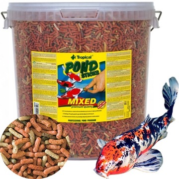 Pokarm dla ryb Tropical Pond Sticks Mixed 21 l 1,6 kg