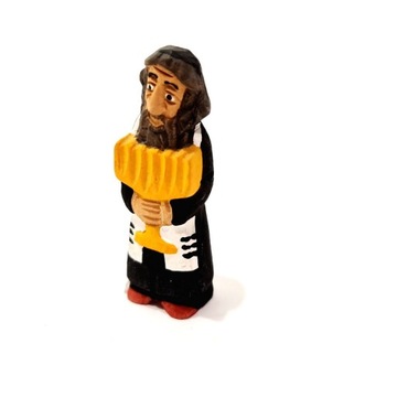 RĘCZNIE RZEŹBIONA FIGURKA DREWNIANA ŻYD - MAŁA 8CM - RÓŻNE MOTYWY