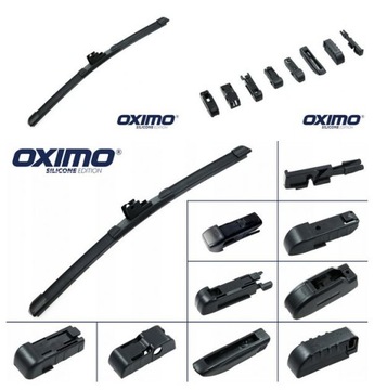 Плоский дворник OXIMO MT400, 12 адаптеров по 400 мм.