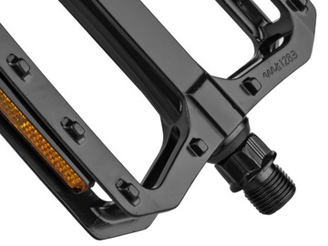 ВЕЛОСИПЕДНЫЕ ПЕДАЛИ PROX VPE-527 ЧЕРНЫЕ АЛЮМИНИЕВЫЕ ПЛАТФОРМЫ СО СВЕТООТРАЖАТЕЛЯМИ
