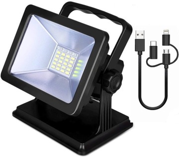 Reflektor LED do ?adowania, przeno?ne ?wiat?a