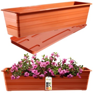 DONICZKA SKRZYNKA BALKONOWA Z PODSTAWKĄ 60cm