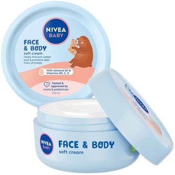 NIVEA BABY KREM DO TWARZY I CIAŁA PIELĘGNACYJNY od 1 dnia życia 200ml