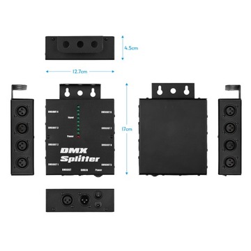 Разветвитель усилителя оптического сигнала DMX512