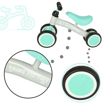 Четырехколесный беговел Trike Fix Tiny, мятный