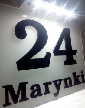 Tabliczka adresowa 3D LED z baterią słoneczna HQ