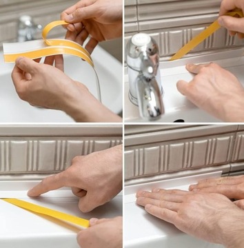 KĄTOWNIK PCV 30x30 200cm Listwa Narożna CZARNA Narożnik Samoprzylepna