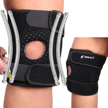 ORTEZA STABILIZATOR KOLANA KONTUZJA URAZ RZEPKI FIT4MED STABILIZACJA STAWU