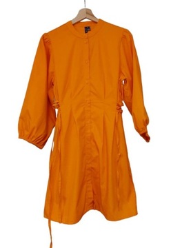 Vero Moda sukienka mini wiązaniami pomarańczowa M
