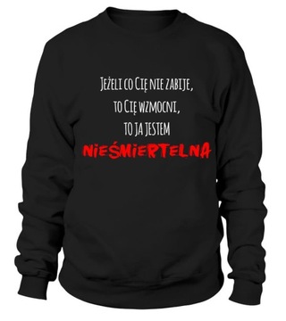 Bluza Damska Nieśmiertelna S Czarny