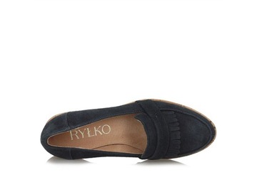 Мокасины женские Ryłko Темно-Синие 40.5