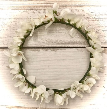 Венок для причастия, яблоневый цвет, нежный, живой, причастие 2024 г.