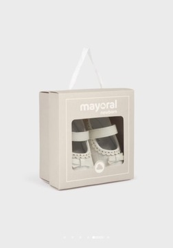 Туфли для крещения девочек 16 Mayoral White Baby Ballerinas