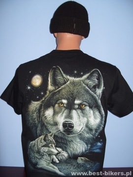 Koszulka świecąca WILKI WOLF ROCK CHANG GR326 XS