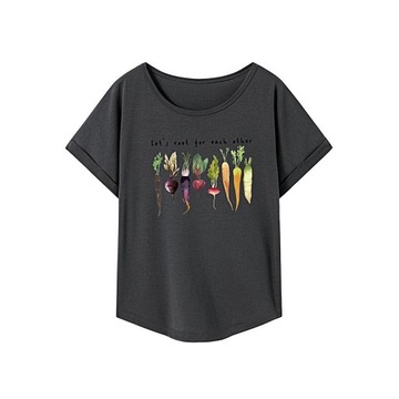 T-shirt damski Ubrania Casual Stylowa pamiątka Wygodna, lekka L