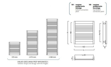 РАМОЧНЫЙ ОБОГРЕВАТЕЛЬ 500Х1070, D470, C31 (ШТ)