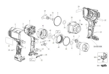 Ударный модуль DeWalt для ударного гайковерта DCF 897