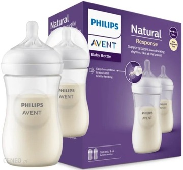 Philips AVENT butelka responsywna zestaw dwie sztuki SCY903/02 butelki 1m+