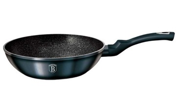 WOK GRANITOWY 28cm BERLINGER HAUS AQUAMARINE BH-18 - Idealny do smażenia