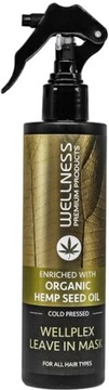 WELLNESS MASKA DO WŁOSÓW BEZ SPŁUKIWANIA KERATYNA I OLEJEM Z KONOPI 250 ml
