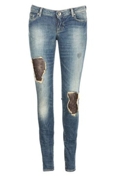 Spodnie GUESS damskie jeansy skinny dżinsowe W24