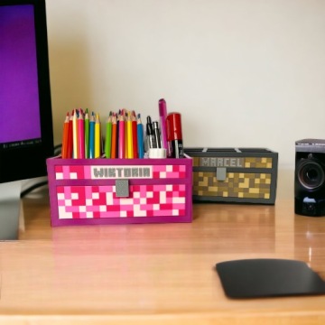 Ящик для игрушек Skw в стиле MINECRAFT, сундук с сокровищами для детей