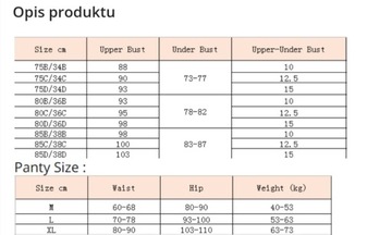 Комплект нижнего белья Sexy LOVE PushUp черный 80B(L)
