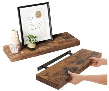 Półka Wisząca Loft Rustykalna 60 Cm Ścienna