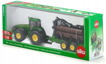 SIKU TRAKTOR Z CHWYTAKIEM BEL Z PRZYCZEPĄ 1:50 S1954