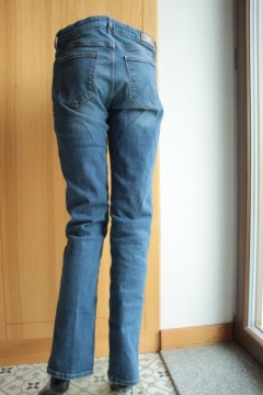 Wrangler straight spodnie jeansowe W29 L32