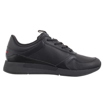 Buty Sneakersy Męskie Tommy Hilfiger Jeans Flexi Runner Black Czarne