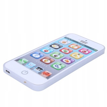 TELEFON ZABAWKOWY SMARTFON EDUKACYJNY BIALY