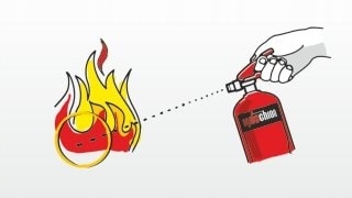 АВТОМОБИЛЬНЫЙ ОГНЕТУШИТЕЛЬ ПОРОШКОВЫЙ С ВЕСЕЛКОЙ 1КГ OGNIOCHRON GP-1 BC