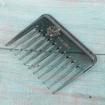 Профессиональная мужская расческа, широкая - серая,