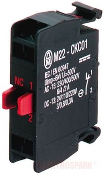M22-CKC01 Element stykowy 1R moc tył, zac spręż