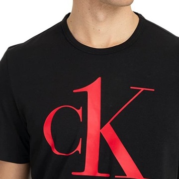 Calvin Klein t-shirt koszulka męska czarna logo 000NM1903E-6N9 M
