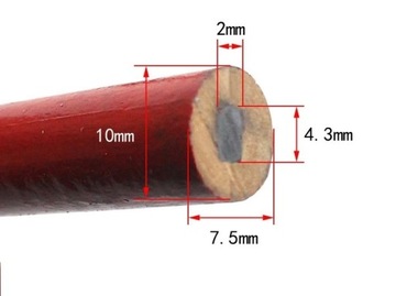 СТОЛЯРНЫЙ КАРАНДАШ КРАСНЫЙ 180 мм