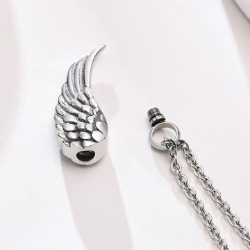 СЕРЕБРЯНЫЙ КУЛОН КРЫЛА ИЗ ХИРУРГИЧЕСКОЙ СТАЛИ