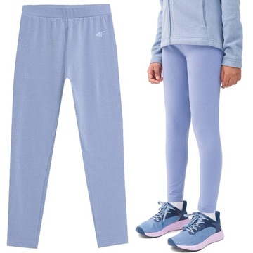 LEGGINSY GETRY 4F DZIEWCZĘCE BAWEŁNIANE LEGINSY DŁUGIE DO BIEGANIA R.164