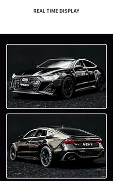 Модель игрушечного автомобиля Audi RS7 Sportback из сплава 1:32, литая под давлением, с металлическим звуком