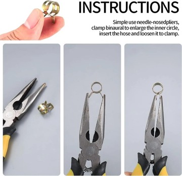 100SZT Opaski ZACISKOWE ŚLIMAKOWE metalowe SKRĘCANE cybanty OBEJMY 6-22mm