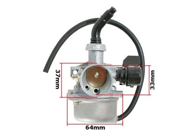 GAŻNIK DO QUADA ATV 110/125 RĘCZNE SSANIE PZ19 4T KRANIK FILTR PALIWA