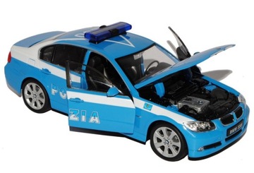 BMW 330i MODEL METAL WELLY 1:24 POLICJA POLIZIA