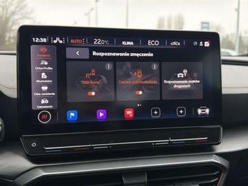 Cupra Formentor Crossover PHEV 1.4 e-HYBRID 245KM 2022 Cupra Formentor VZ Kubelki Kamera Cofania Pakiet skorzany ACC Faktura Vat23, zdjęcie 30